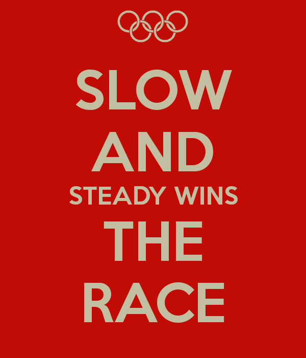 Slow steady wins race essay